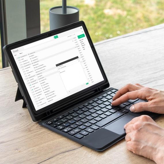 Produktbild Mobilis Case C2 Tab A9 French Keyboard Touchpad (Galaxy Tab A9+)