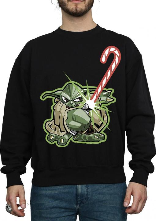 Produktbild Star Wars Yoda Christmas Candy Cane Sweatshirt (3XL)