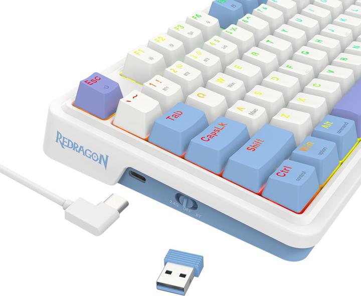Actual product image Redragon Klawiatura Gloria Pro (US, Cable, Wireless)