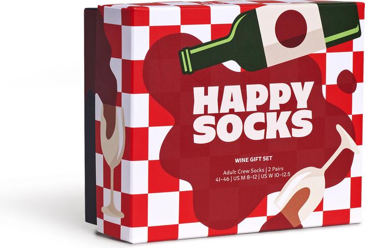Produktbild Happy Socks 2-Pack Wine Gift Set (2er Pack, 41 - 46)