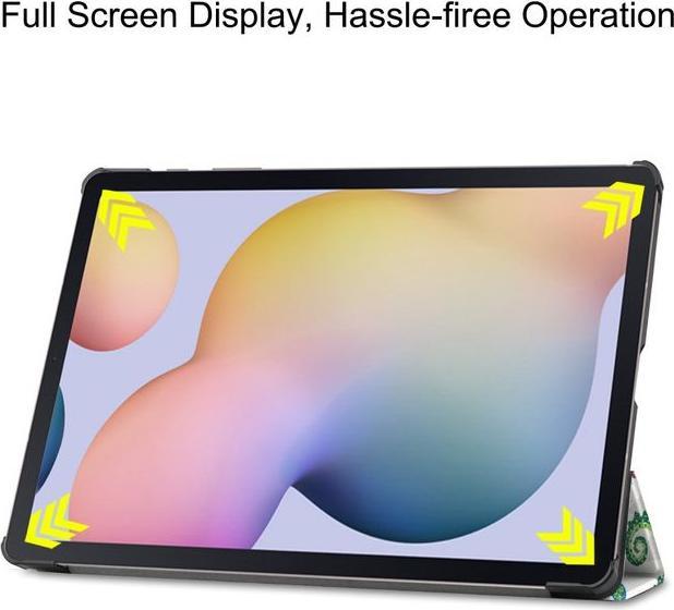Produktbild MU Style Dreifach faltbare Hülle mit Muster (Galaxy Tab S7+)