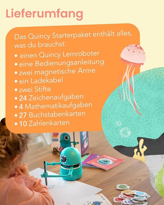 Actual product image Quincy Lernroboter