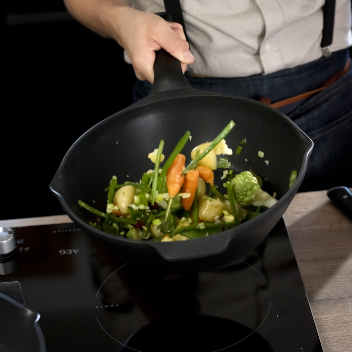 Immagine prodotto Tefal Padella Trattoria Pro 28cm (28 cm, Padella per friggere, Alluminio)