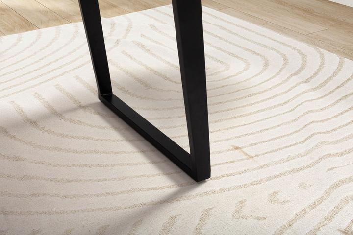 Produktbild FineBuy Schreibtisch Akazie Massivholz Metall Bürotisch Computertisch Baumkante (160 x 76 cm)