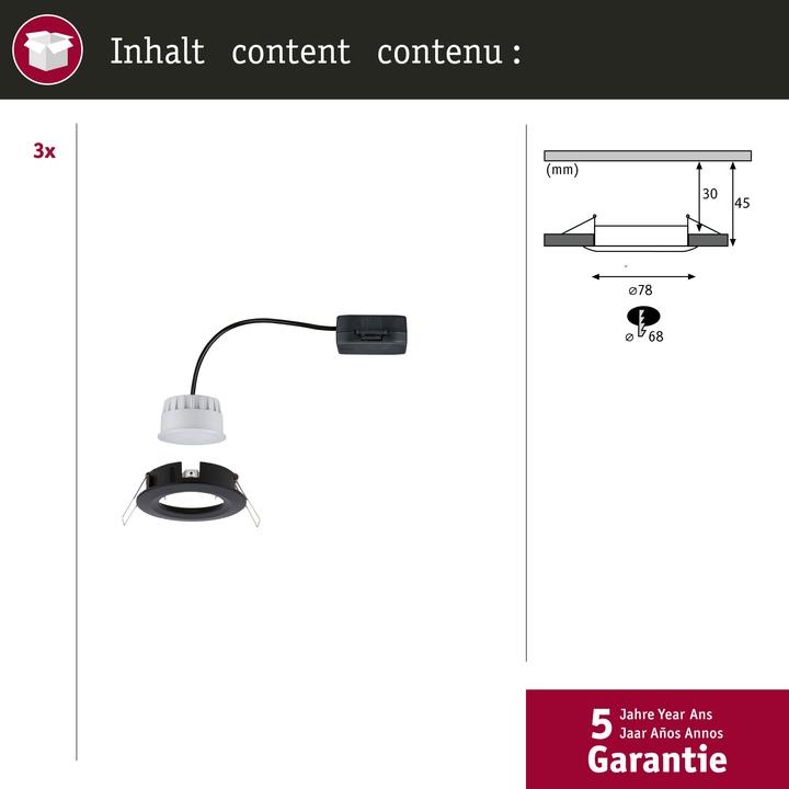 Produktbild Paulmann Einbauleuchte Nova (460 lm)