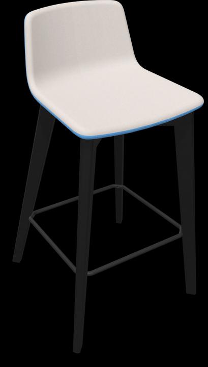 Beige, Schwarz, Hellblau, Esche gebeizt schwarz