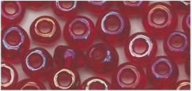 Produktbild Rayher Rocailles, 2, 6 mm ø, transp.gelüstert, weinrot