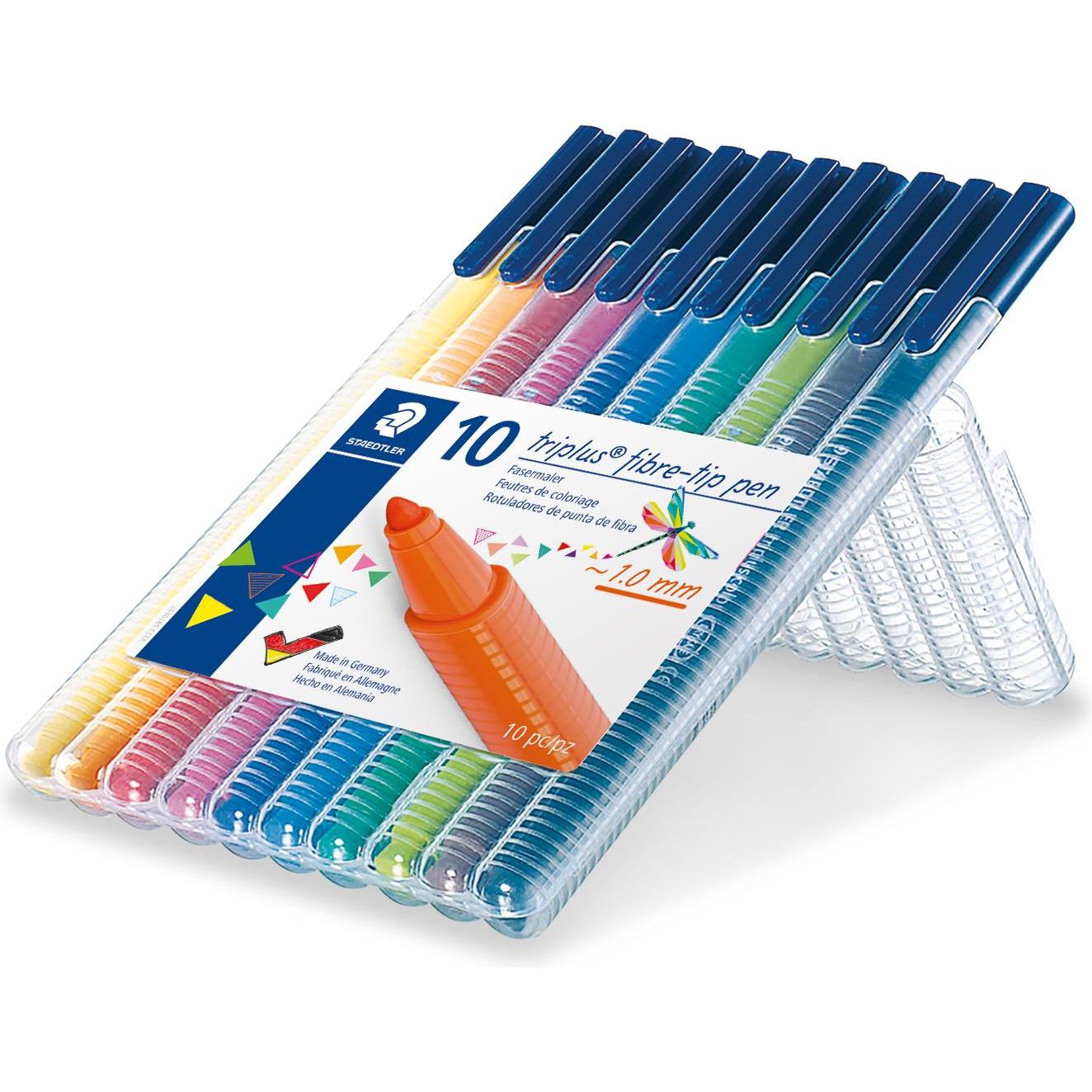 Staedtler, Malstifte, Fasermaler tripluscolor 323 (Mehrfarbig, 10 x)