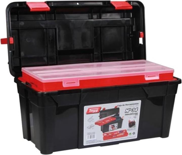 Productafbeelding Velleman - Gereedschapskist - 500 x 258 x 255 mm - met draagkoffer en assortimentsdoos