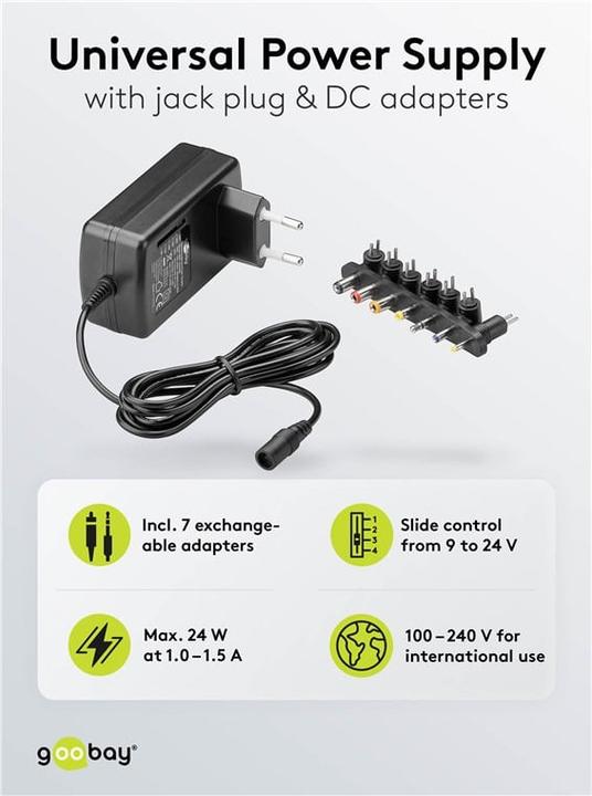 Image du produit Goobay Universal-Netzteil