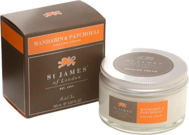 Actual product image St. James of London Shaving Cream Mandarin & Patchouli (150 ml, Shaving cream)