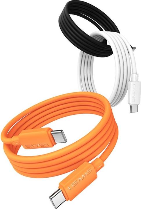 Produktbild Usams Cable U98 60W 3A Silicone Fast Charging USB-C to USB-C orange (1 m, 60 W)
