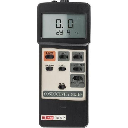RS PRO, Rilevatore, Conductivity meter w/RS-232 serial link