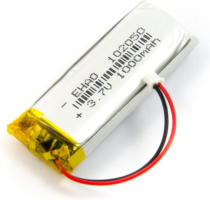 Actual product image Purecrea LiPo battery 1000mAh JST 1.25 / Lithium Ion Polymer for LoRa TTGO