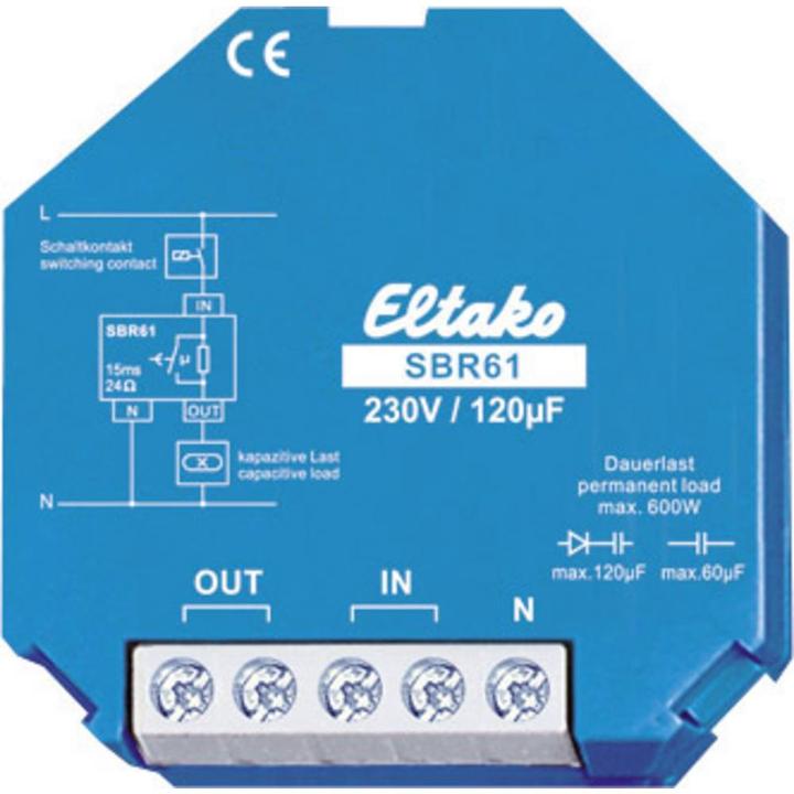 Eltako Current limiting relay capacitive microfarad. NO contact (Switch actuator)