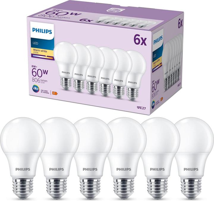 Produktbild Philips LED Bulbs (E27, 806 lm, 6 x)