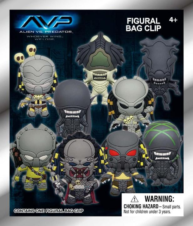 Actual product image Monogram Int. Alien vs. Predator 3D PVC-Taschenanhänger Display (24)
