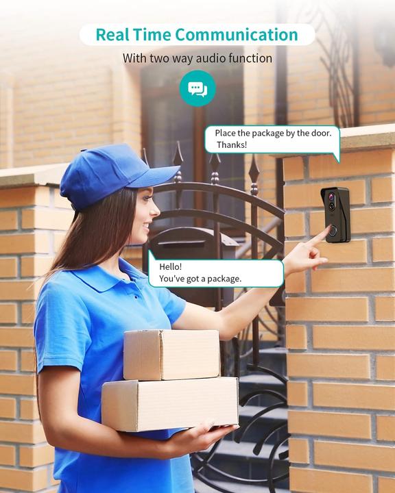 Produktbild HaHoco Video-Türklingel mit Gong