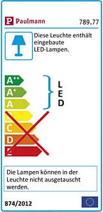 Energie-Label Paulmann SimpLED Stripe Set (Tageslicht, 1000 cm, Indoor)