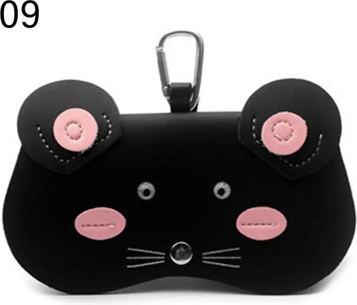 Only-Bags.Store Cartoon Portable Sun Eye Glasses Box PU Leder Brillenetui Sonnenbrille