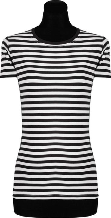 Produktbild Thetru Damen Ringelshirt kurzarm schwarz-weiss – alltagstauglich (4XL)