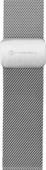 Actual product image Forcell Strap F-DESIGN FS11 magnetic stailess steel strap for SAMSUNG Watch 22 mm silver (22 mm, Stainless steel (braided))