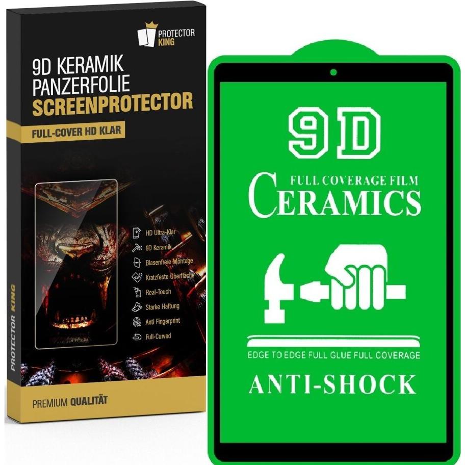 Protectorking 3x mchutzfümamTempered 9D Keramik 1FULL KLAR (3 Stück, Galaxy Tab A 10.1), Tablet Schutzfolie
