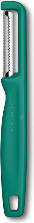 Victorinox Iota Sparschäler, gezahnt, zweischneidig, grün