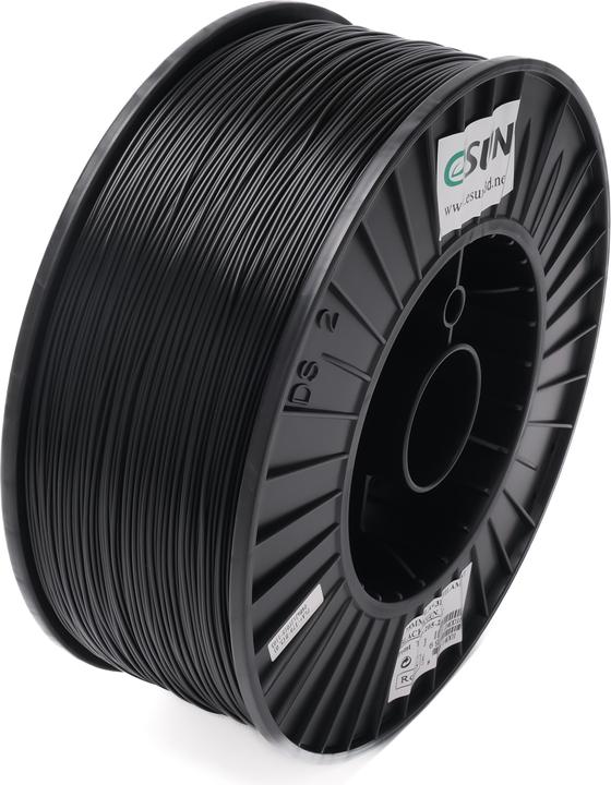 Image du produit eSUN Filament PLA+ 1.75mm noir 3Kg (PLA+ LECTURE, 1.75 mm, 3000 g, Noir)