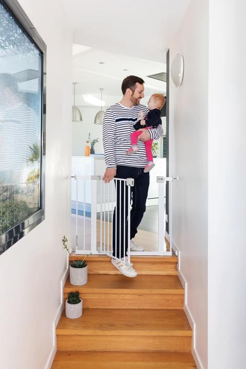 Produktbild Safety 1st Flat Step Treppengitter Metall Weiss (73 cm)