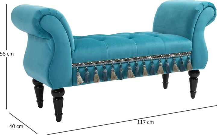 Actual product image Homcom Upholstered bench (117 cm)