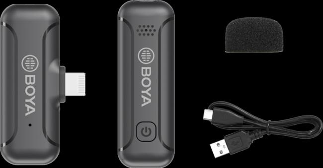 Productafbeelding Boya BY-WM3T2-D1 draadloze microfoon voor IOS één zender