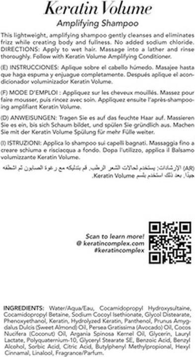 Produktbild Keratin Complex Keratin Volume (400 ml, Flüssiges Shampoo)