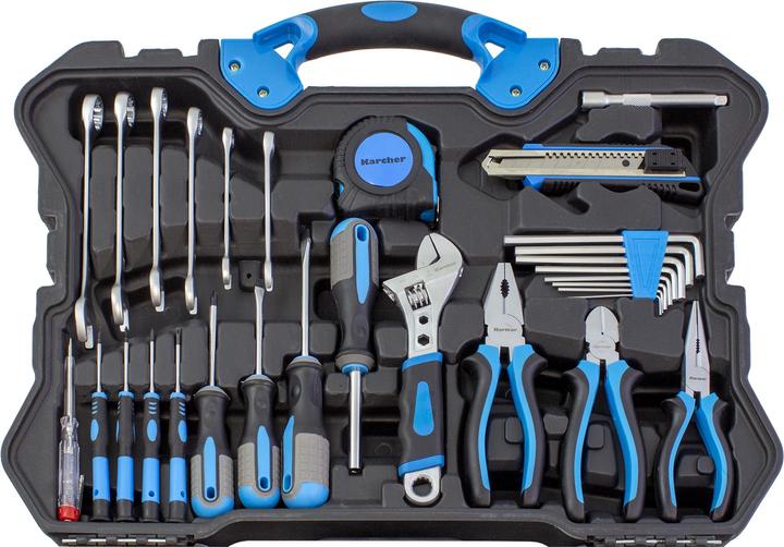 Produktbild Karcher Werkzeugkoffer - 135-teiliges Werkzeugset aus Chrom Vanadium & Karbonstahl (135 Teile)
