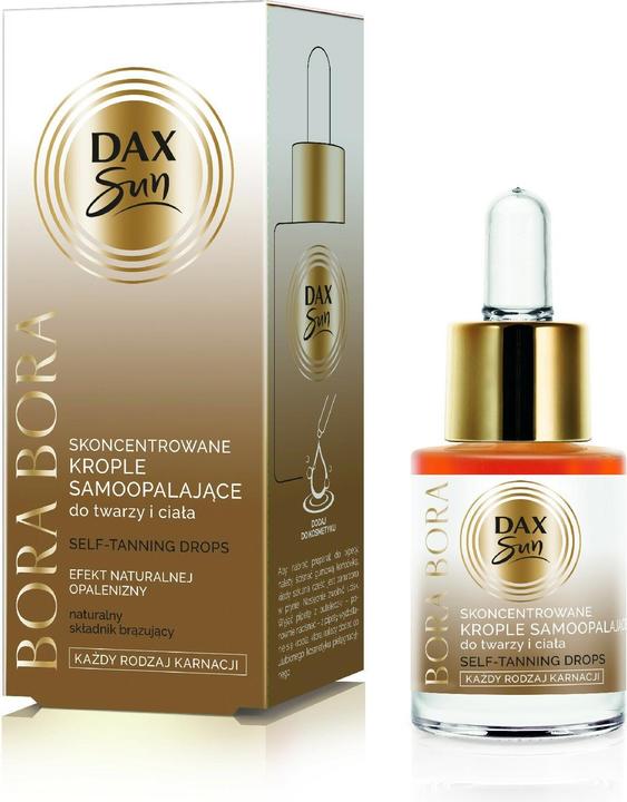 Actual product image DAX Sun Concentrated Self Tanning Drops for Face and Body BORA BORA - all skin types 15ml (15 ml)