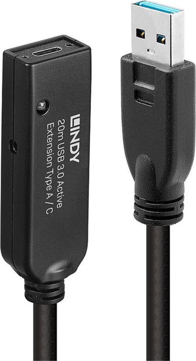 Image du produit Lindy 20m USB 3.0 Active Extension Type A to C (20 m, USB 3.2 Gen 1)