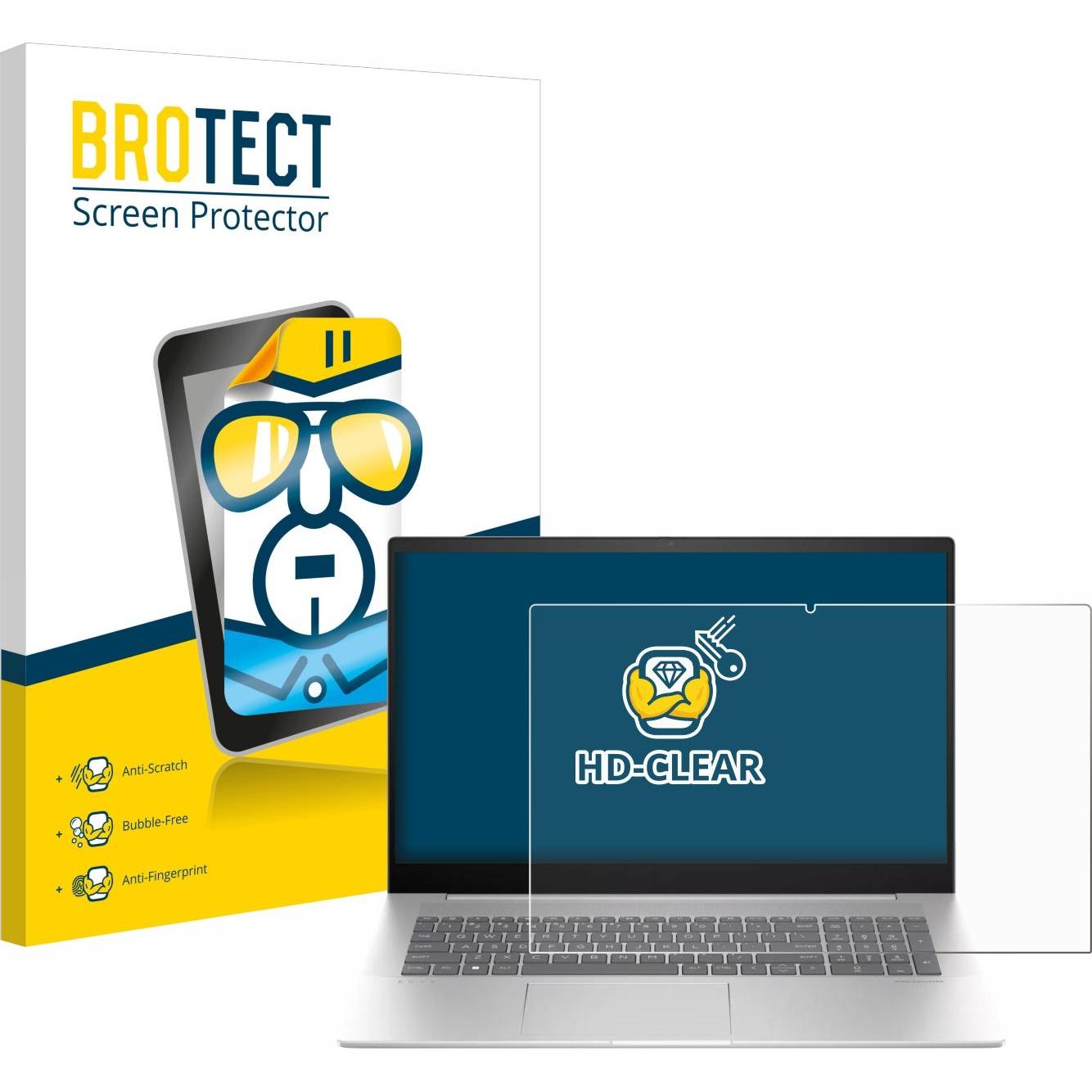 BROTECT Schutzfolie Displayschutz Klar (17"), Notebook Schutzfolie