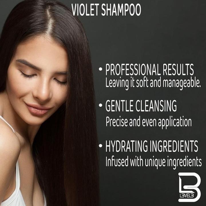 Produktbild L3vel3 Violet Shampoo 280ml (Silbershampoo, 280 ml)