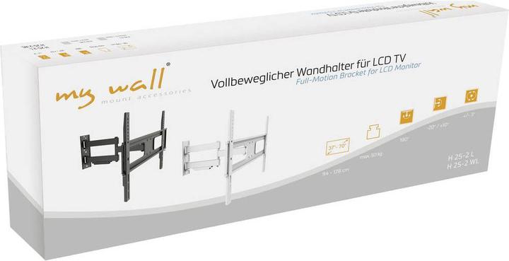 Produktbild myWall Vollbeweglicher Wandhalter für LCD TV Bildschirme 37 (Wand, 70", 50 kg)