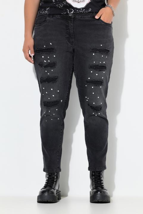 Actual product image Angel of Style Pina push-up jeans, opaque destroyed effects, 5-pocket (50)