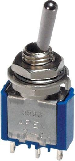 Produktbild APEM Kippschalter 1-polig E-E 3A 250VAC