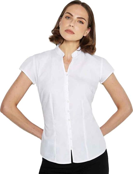 Produktbild Kustom Kit Bluse Stehkragen Kurze Ärmel (S)
