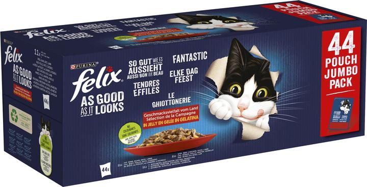 Felix Multipack: So gut wie es aussieht (Adult, 44 Stk., 3740 g)