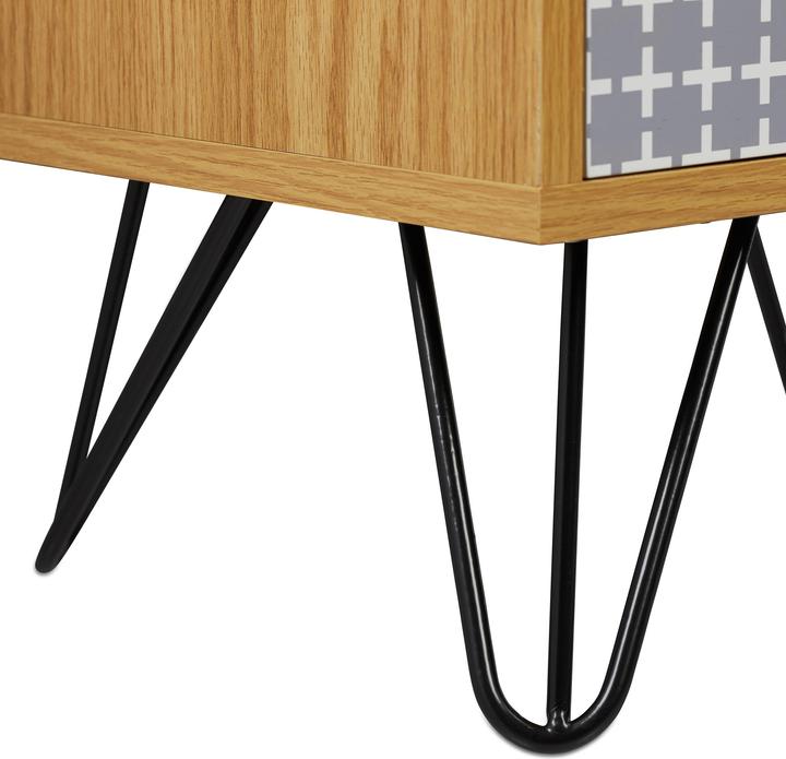 Actual product image Relaxdays Side Dresser with Drawers (45 x 30 x 65 cm)