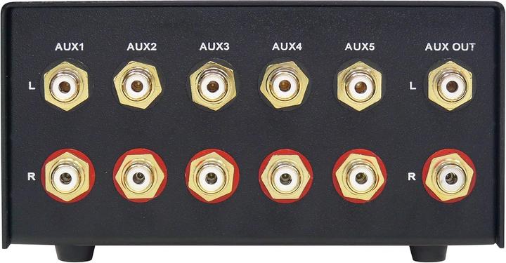 Actual product image Dynavox AUX-S RCA Audio Switch Black