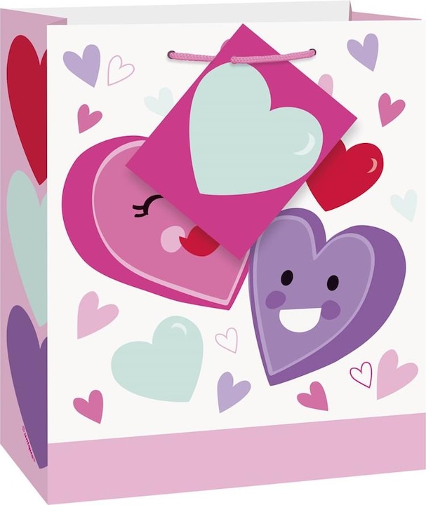Produktbild Unique Party Geschenkbeutel Herzen Valentinstag (Geschenkbox, 1 x)