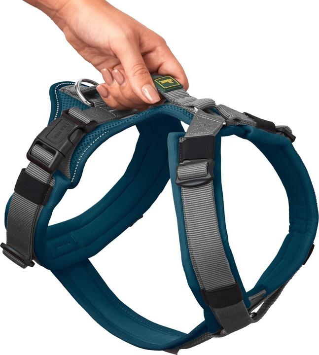 Image du produit Hunter Harnais Maldon, M-L, pétrole/gris, taille chien : M, L (M, L, Chien, Sport canin)