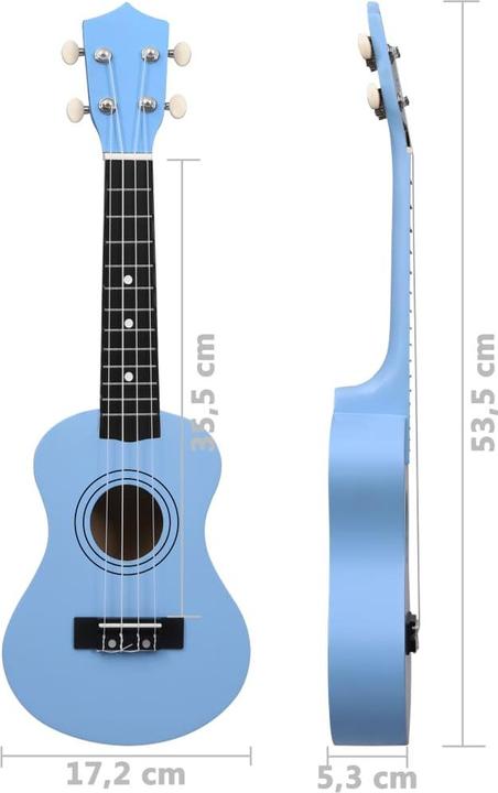 Actual product image VidaXL Soprano ukulele set with bag for children 21" (Soprano, Soprano)
