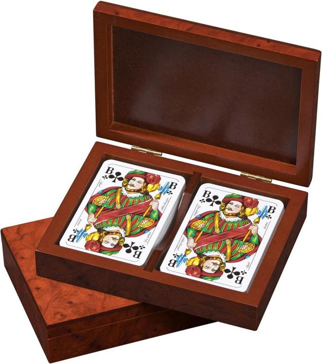 Produktbild Philos Rommé, in Holzbox, Kartenspiel, für 2-6 Spieler, ab 6 Jahren (Deutsch, 2 - 6 Spieler)