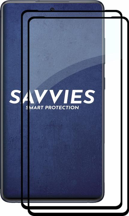 Produktbild Savvies Full-Screen Displayschutz Panzerglas Schutzglas (2 Stück, Samsung Galaxy S20 FE)